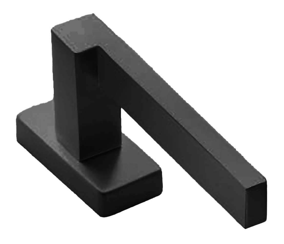 Ручка оконная STONE W1 NERO, цвет - черный фото 3 Ручка оконная STONE W1 NERO, цвет - черный фото фурнитура Ярославль