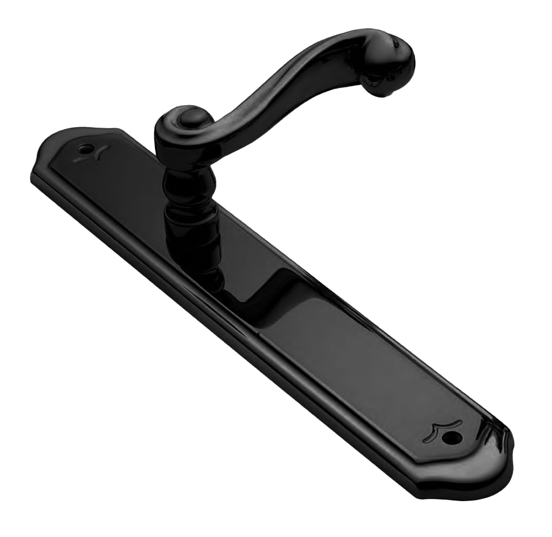 Ручка на планке PLAZA PL NERO, цвет - черный фото купить Ярославль