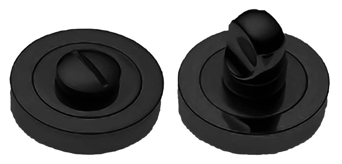 Завертка сантехническая LUX-WC-R4-LU NERO на круглой розетке, цвет  - черный фото купить Ярославль