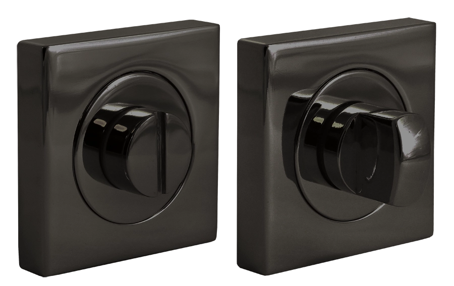 LUX-WC-S2 NIN, завертка сантехническая на квадратной розетке, цвет - черный никель фото купить Ярославль