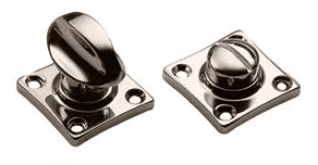 Завертка сантехническая LUX-WC-RIVA NIK на квадратной розетке цвет никель, ЦАМ фото купить в Ярославле