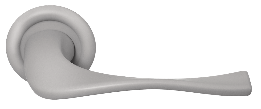 Ручка дверная SKYSCRAPER R7 SMI на круглой розетке, цвет Весенняя дымка/Spring Mist фото купить Ярославль