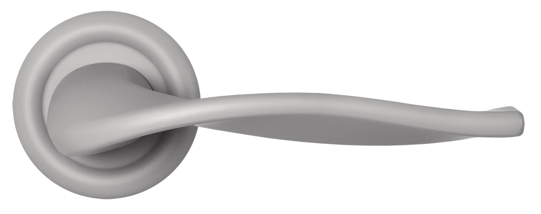 Ручка дверная SKYSCRAPER R7 SMI на круглой розетке, цвет Весенняя дымка/Spring Mist фото купить в Ярославле