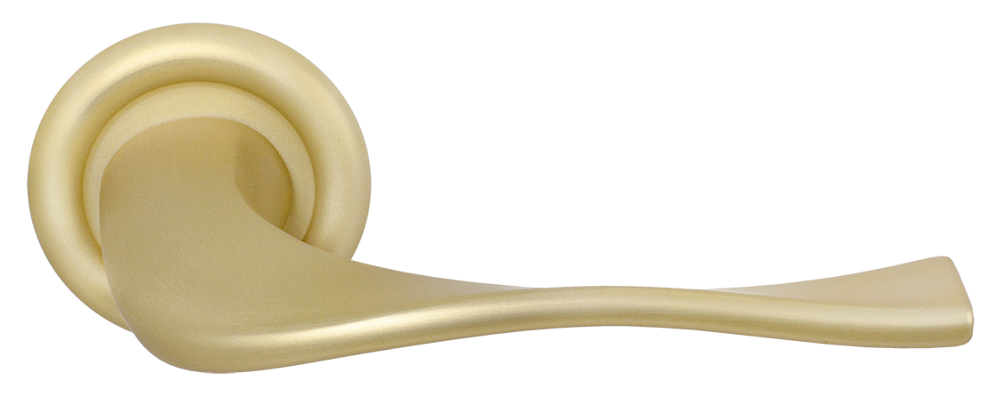 Ручка дверная SKYSCRAPER R7 AH на круглой розетке, цвет Осенний мёд/Autumn Honey фото купить Ярославль