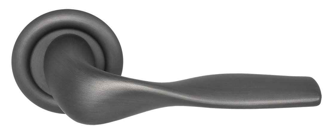 Ручка дверная LVB R7 SST на круглой розетке, цвет Летняя гроза/Summer Storm фото купить Ярославль