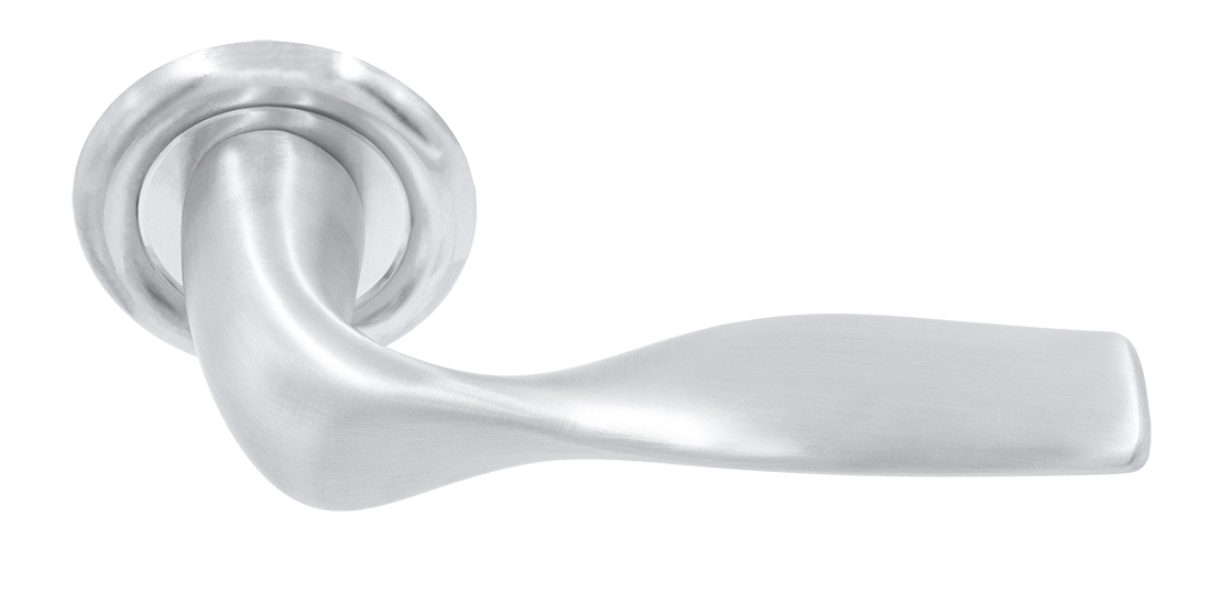 Ручка дверная LVB R7 WF на круглой розетке, цвет Зимняя стужа/Winter Frost фото купить Ярославль