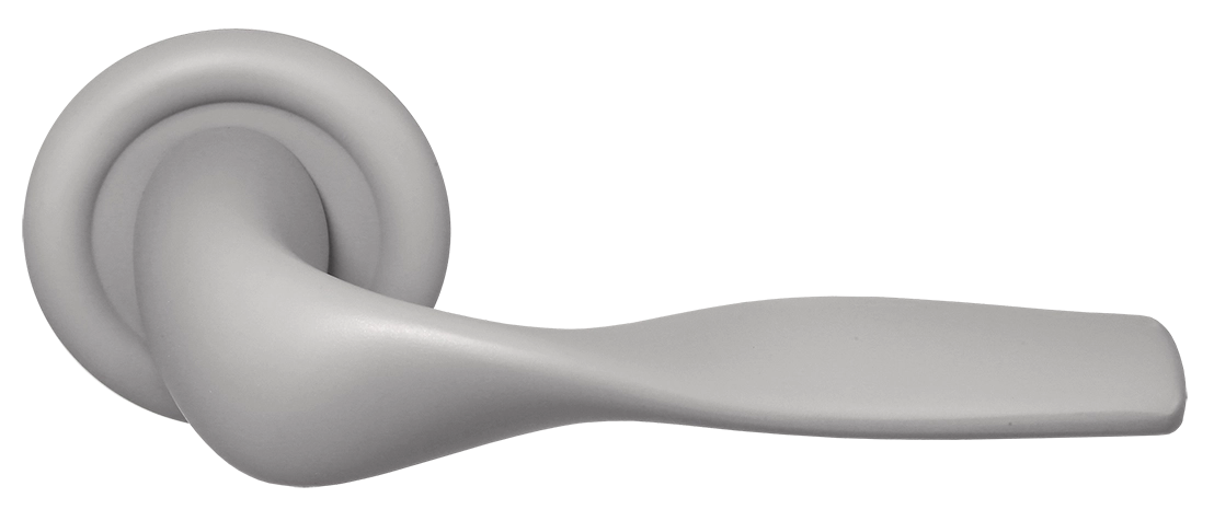 Ручка дверная LVB R7 SMI на круглой розетке, цвет Весенняя дымка/Spring Mist фото купить Ярославль