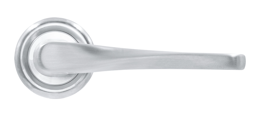 Ручка дверная THE OLYMPICS R7 WF на круглой розетке, цвет Зимняя стужа/Winter Frost фото купить в Ярославле