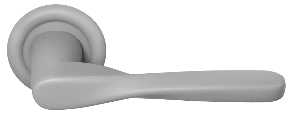 Ручка дверная THE OLYMPICS R7 SMI на круглой розетке, цвет Весенняя дымка/Spring Mist фото купить Ярославль