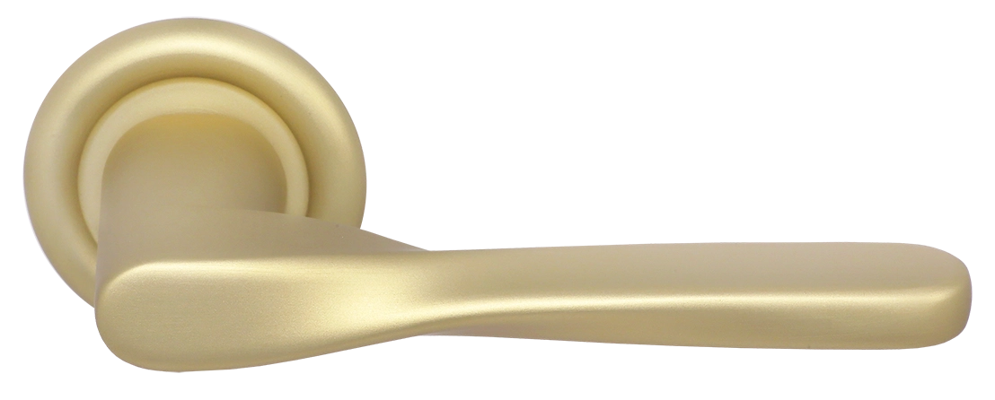 Ручка дверная THE OLYMPICS R7 AH на круглой розетке, цвет Осенний мёд/Autumn Honey фото купить Ярославль