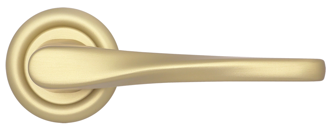 Ручка дверная THE OLYMPICS R7 AH на круглой розетке, цвет Осенний мёд/Autumn Honey фото купить в Ярославле