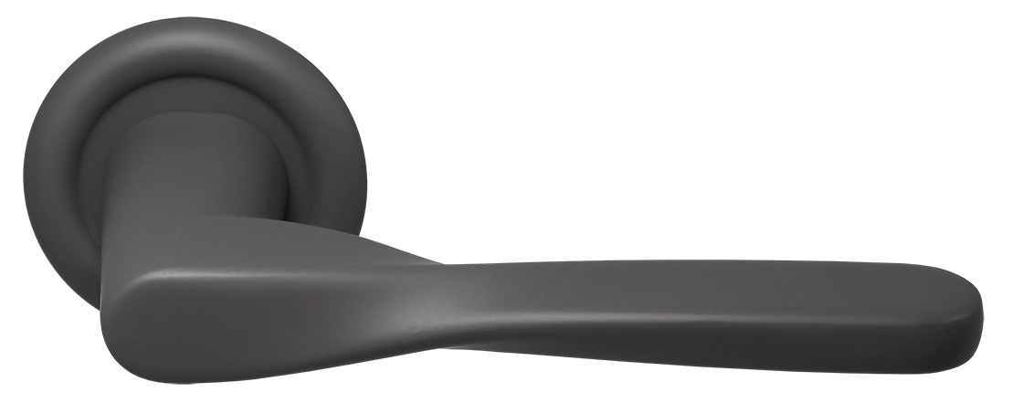 Ручка дверная THE OLYMPICS R7 SSW на круглой розетке, цвет Стокгольмский снегопад/Stockholm Snowfall фото купить Ярославль