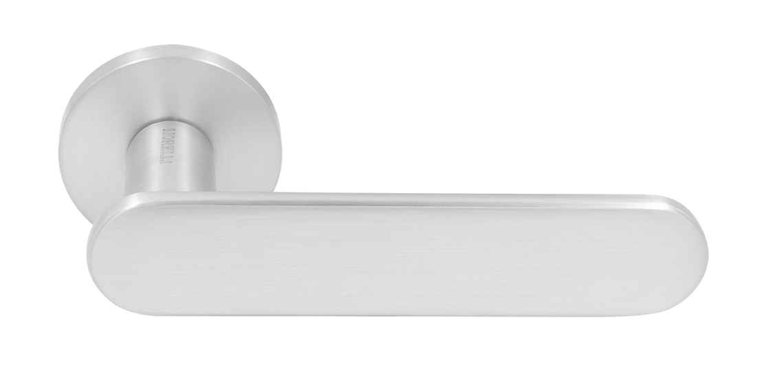 Ручка дверная MH-65-R6 SEMPIONE SC на круглой розетке, цвет матовый хром фото купить Ярославль