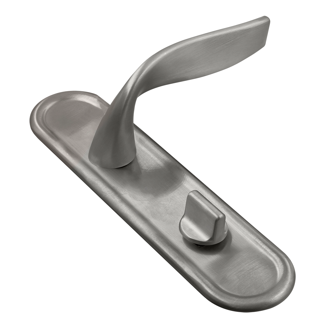 Ручка дверная SKYSCRAPER PLR WC WF на планке под сантехническую завертку, цвет Зимняя стужа/Winter Frost фото купить Ярославль