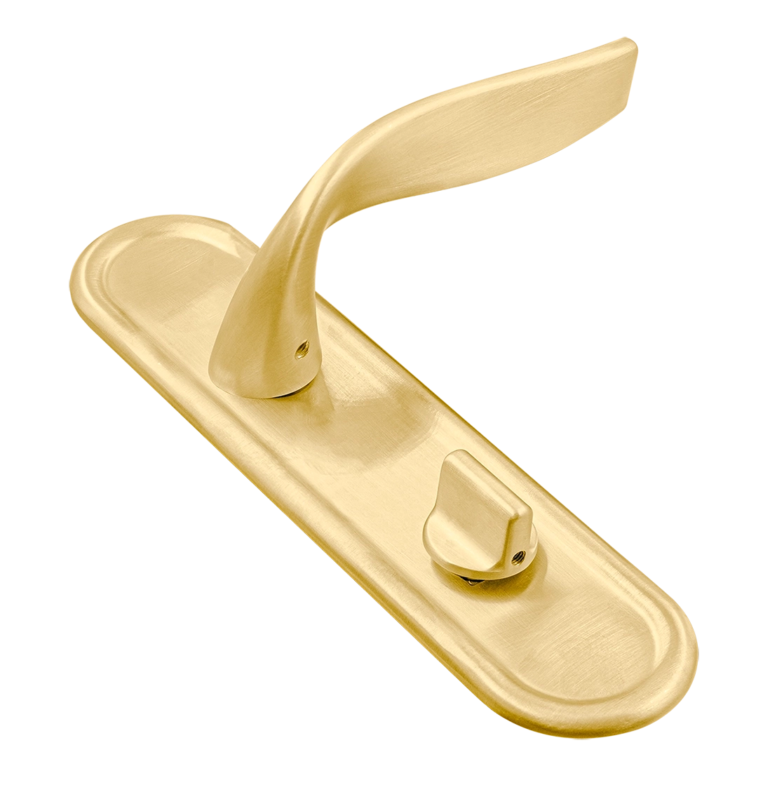 Ручка дверная SKYSCRAPER PLR WC AH на планке под сантехническую завертку, цвет Осенний мёд/Autumn Honey фото купить Ярославль