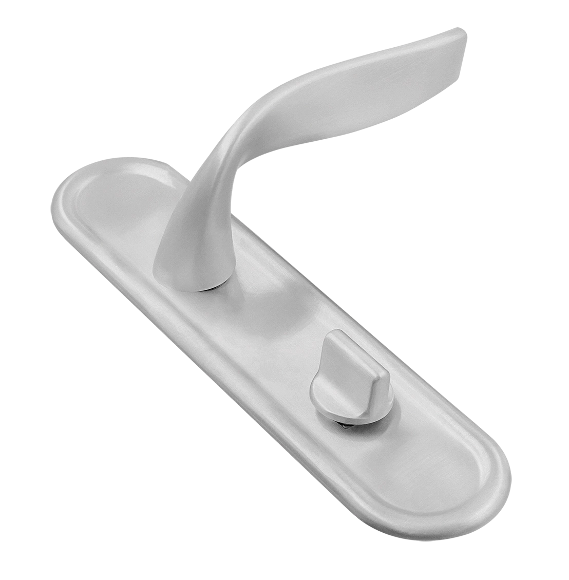 Ручка дверная SKYSCRAPER PLR WC SSW на планке под сантехническую завертку, цвет Стокгольмский снегопад/Stockholm Snowfall фото купить Ярославль