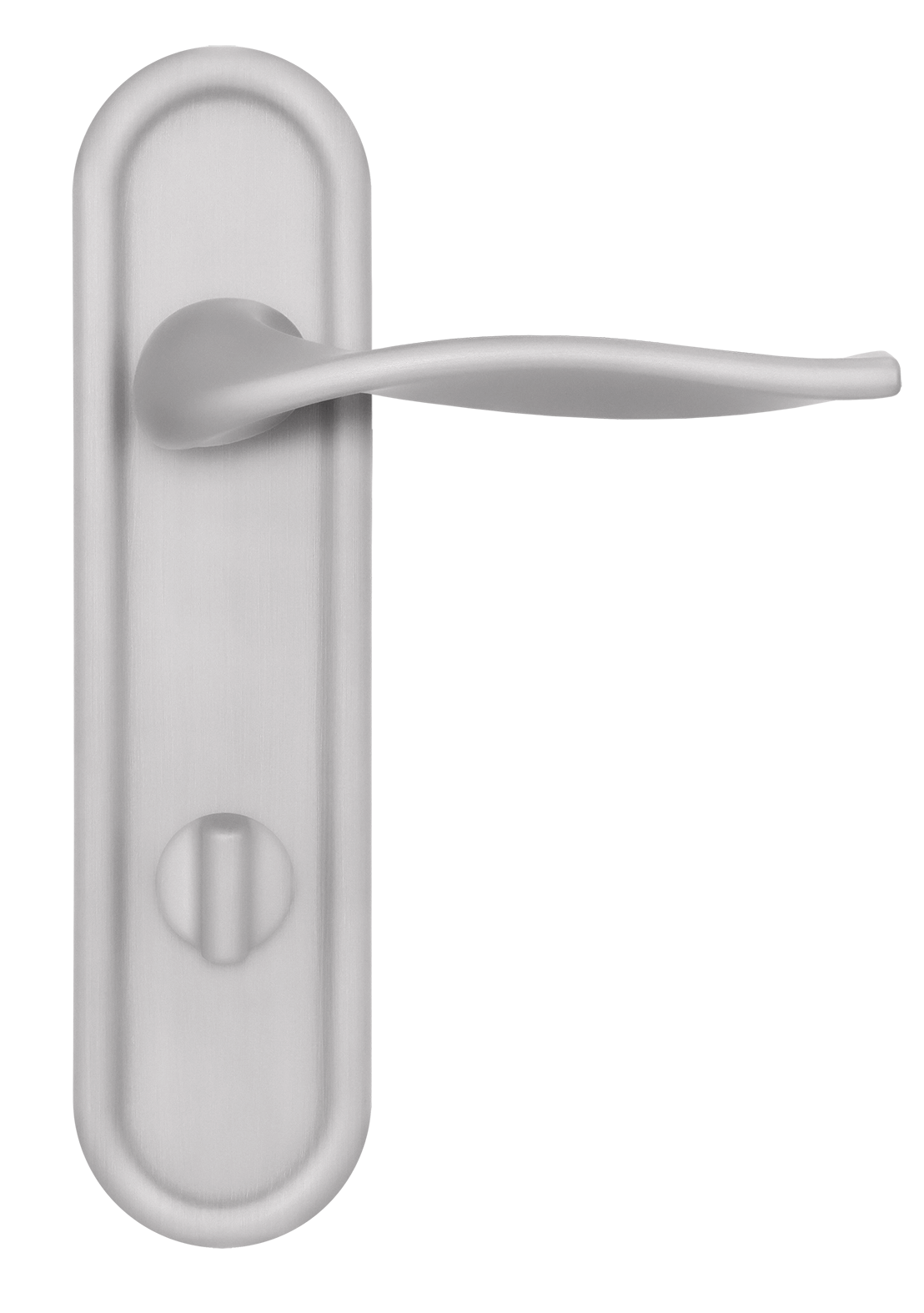 Ручка дверная SKYSCRAPER PLR WC SSW на планке под сантехническую завертку, цвет Стокгольмский снегопад/Stockholm Snowfall фото купить в Ярославле