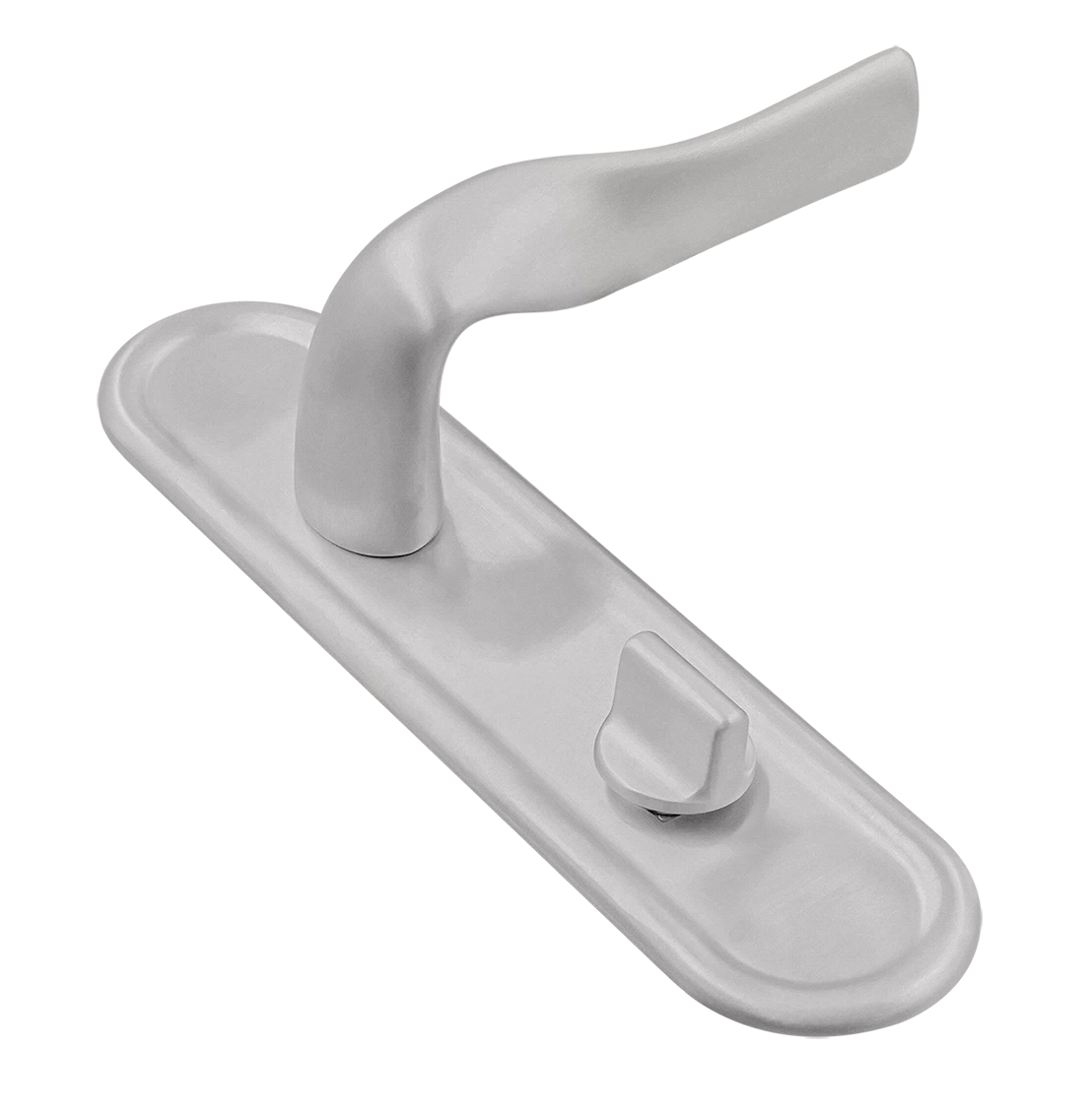 Ручка дверная LVB PLR WC SSW на планке под сантехническую завертку, цвет Стокгольмский снегопад/Stockholm Snowfall фото купить Ярославль