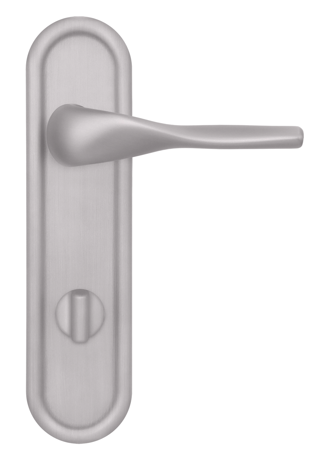 Ручка дверная LVB PLR WC SSW на планке под сантехническую завертку, цвет Стокгольмский снегопад/Stockholm Snowfall фото купить в Ярославле