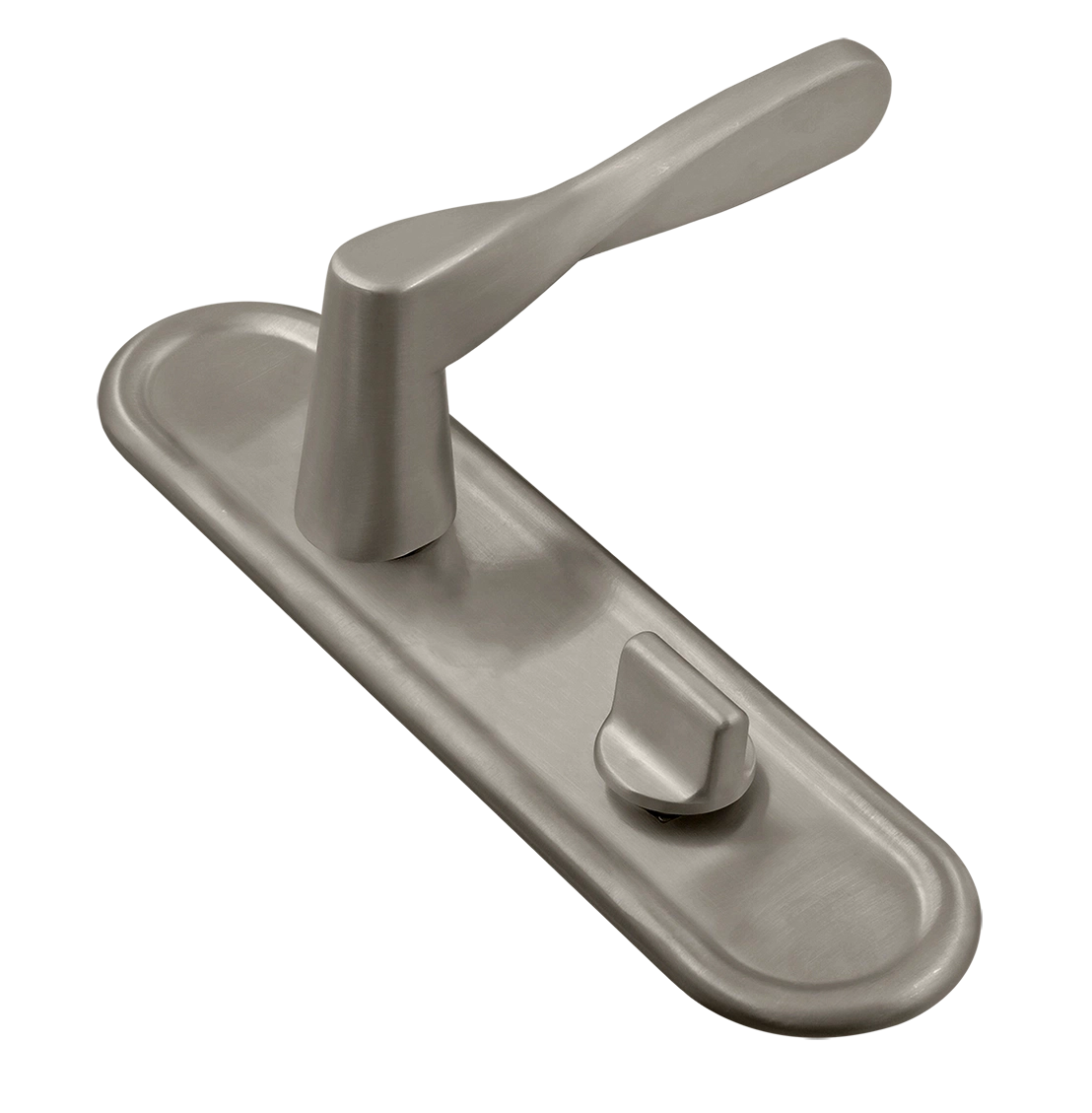 Ручка дверная THE OLYMPICS PLR WC SMI на планке под сантехническую завертку, цвет Весенняя дымка/Spring Mist фото купить Ярославль