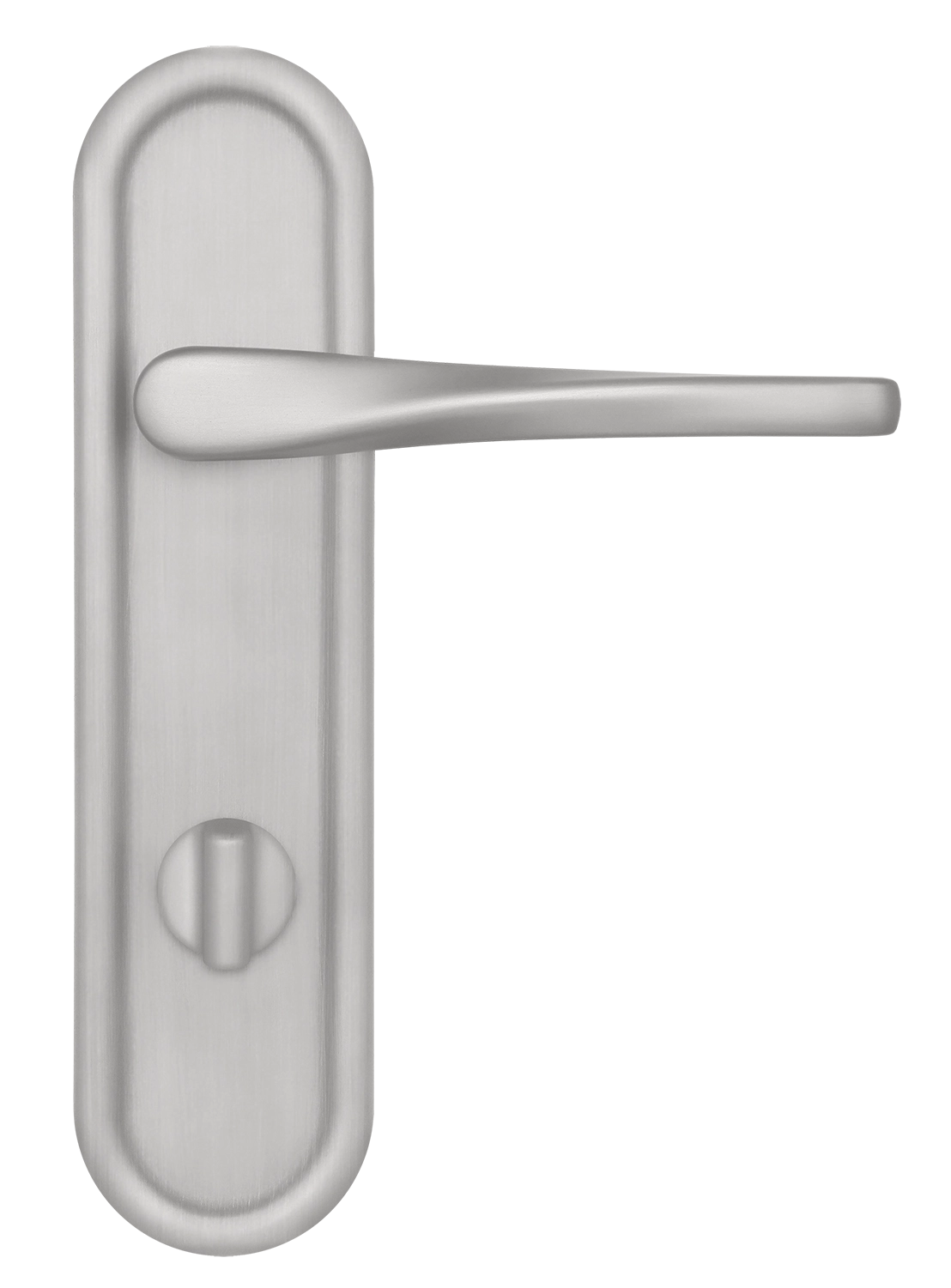 Ручка дверная THE OLYMPICS PLR WC SSW на планке под сантехническую завертку, цвет Стокгольмский снегопад/Stockholm Snowfall фото купить в Ярославле