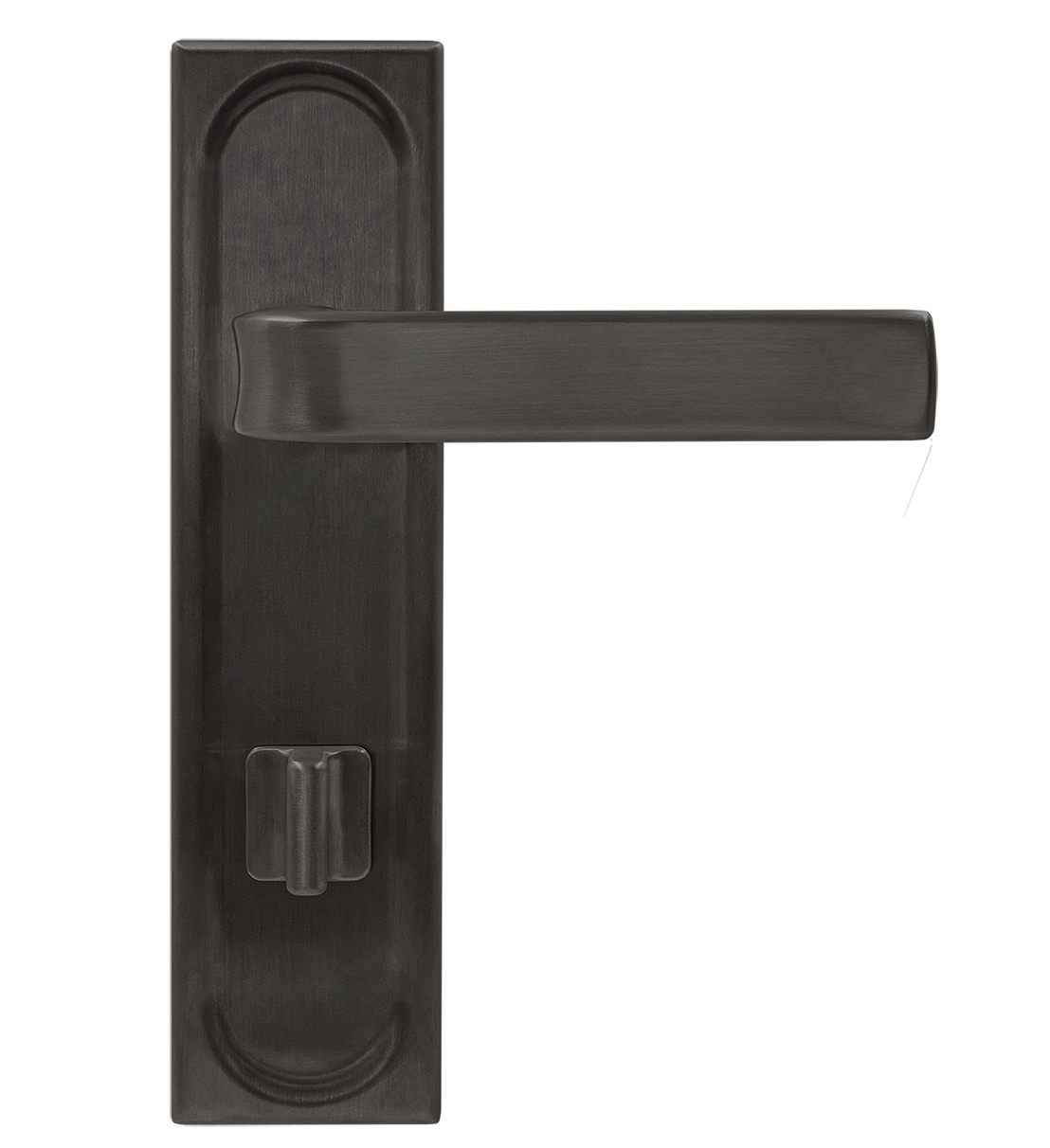 Ручка дверная THE BUS STATION PLS WC SST на планке под сантехническую завертку, цвет Летняя гроза/Summer Storm фото купить в Ярославле