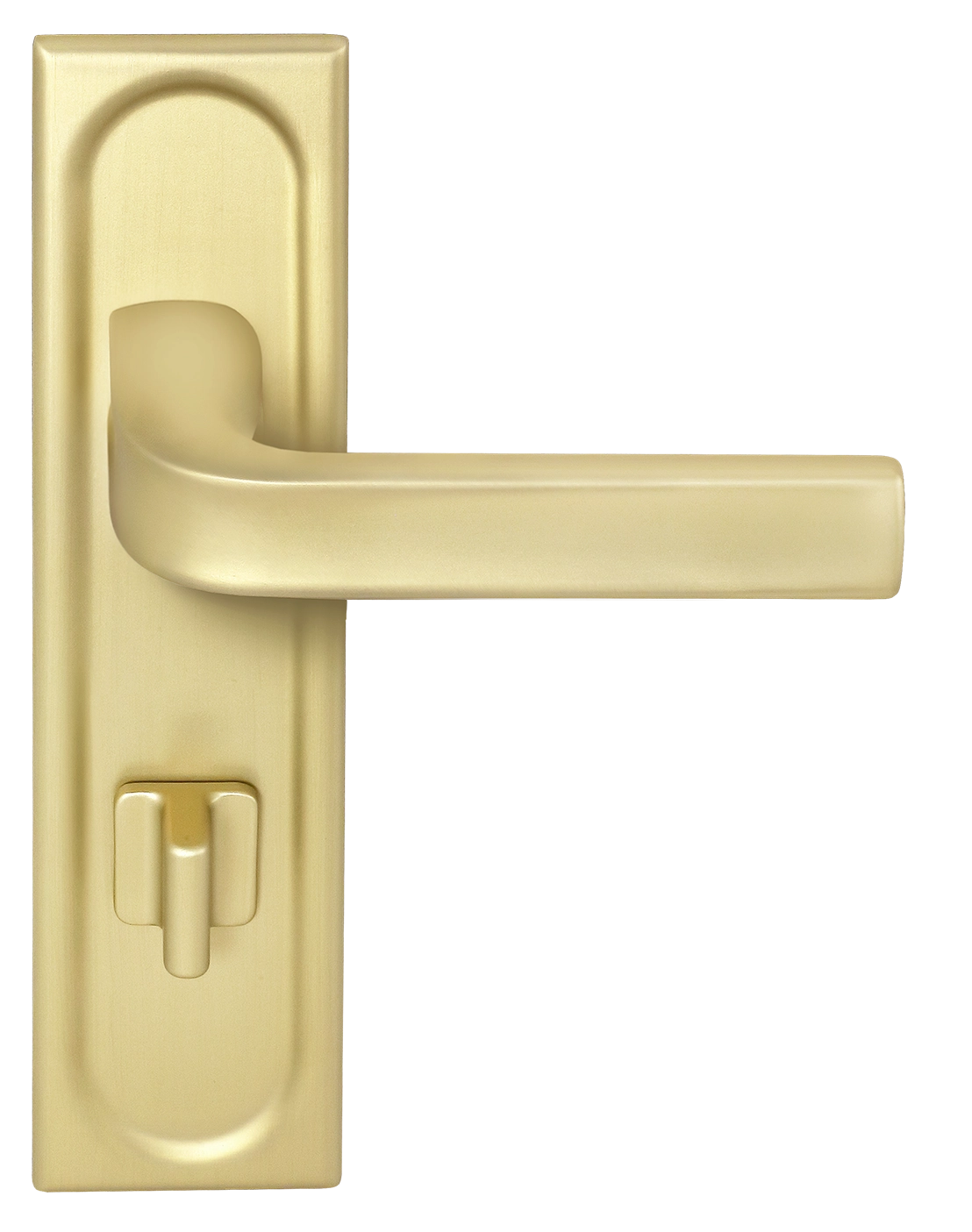 Ручка дверная THE BUS STATION PLS WC AH на планке под сантехническую завертку, цвет Осенний мёд/Autumn Honey фото фурнитура Ярославль