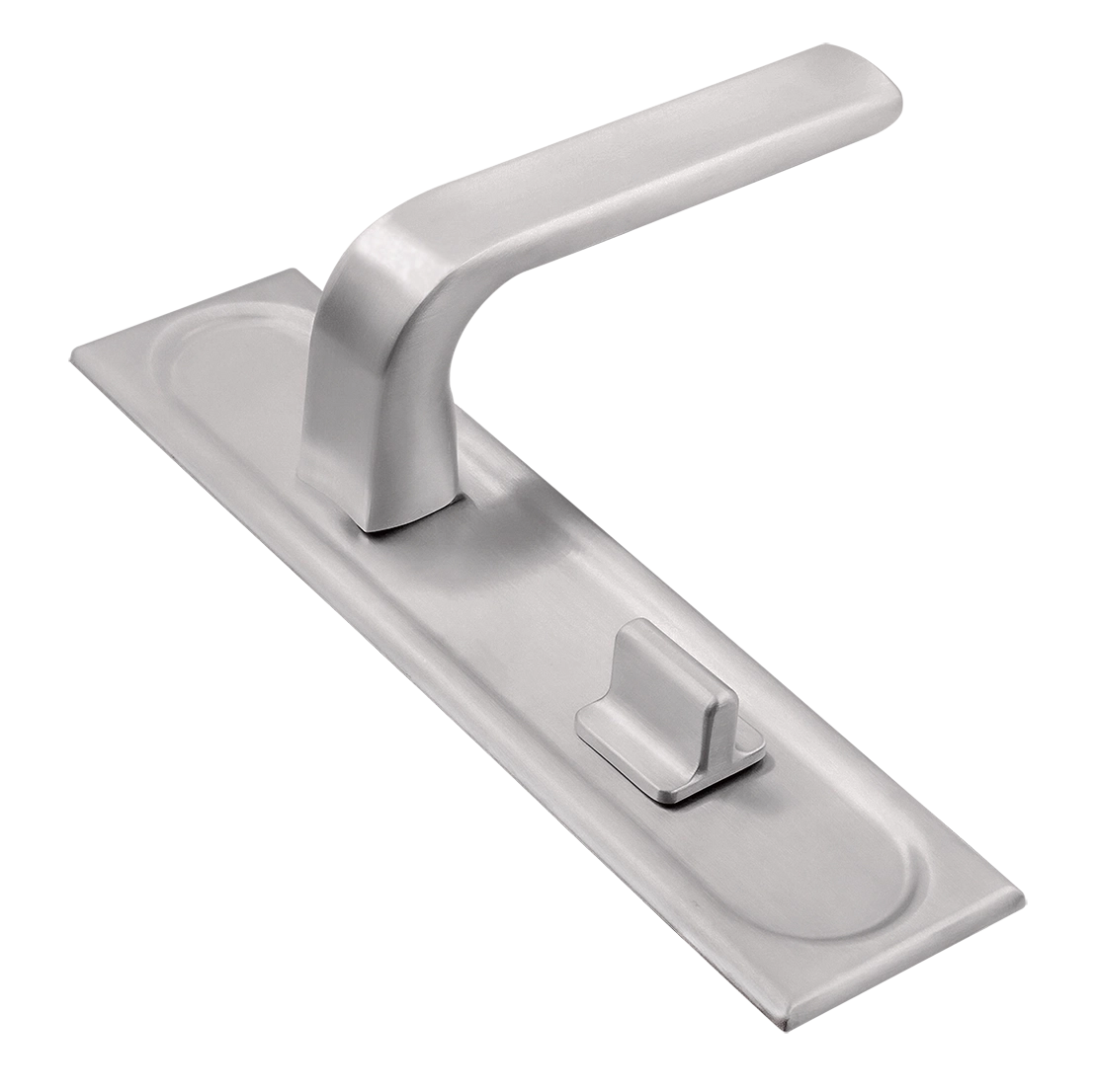 Ручка дверная THE BUS STATION PLS WC SSW на планке под сантехническую завертку, цвет Стокгольмский снегопад/Stockholm Snowfall фото купить Ярославль