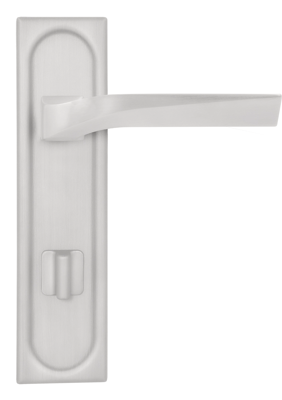 Ручка дверная WD CONCERT HALL PLS WC SSW на планке под сантехническую завертку, цвет Стокгольмский снегопад/Stockholm Snowfall фото купить в Ярославле