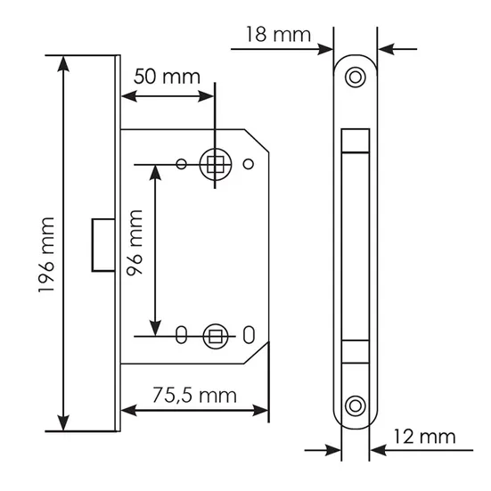 Комплект дверных ручек MH-46 SC/W-S55 + завертка сантехническая MH-WC-S55 SC/CP + защёлка бесшумная 1895P SC + петли врезные универсальные MSN 100X70X2.5-4BB SC (2шт), цвет хром фото morelli Ярославль