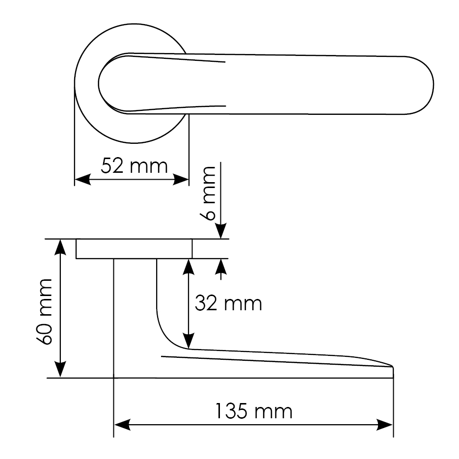 Комплект дверных ручек MH-59-R6 BL + завертка сантехническая MH-WC-R6 BL + защёлка бесшумная M1895 BL + петли врезные универсальные MSN 100X70X2.5-4BB BL (2шт), цвет черный фото купить в Ярославле