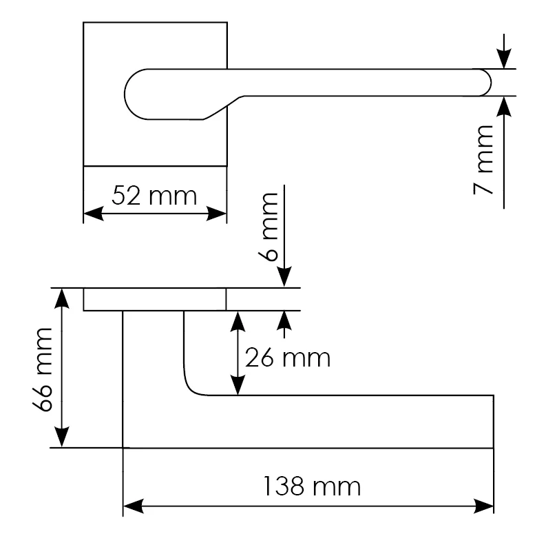 Комплект дверных ручек MH-53-S6 W + сантехническая завертка MH-WC-S6 W + защёлка бесшумная M1895 W + петли врезные универсальные MSN 100X70X2.5-4BB W (2шт), цвет белый фото купить в Ярославле