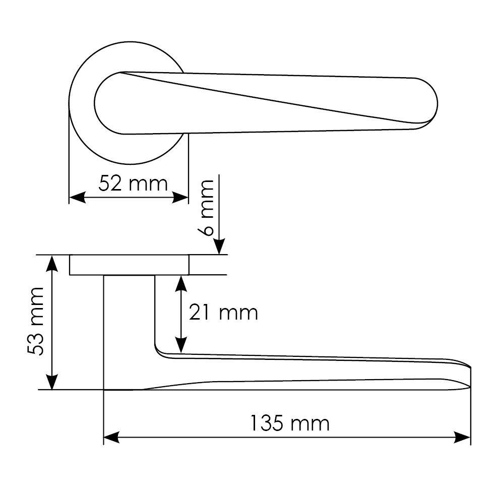 Комплект дверных ручек MH-58-R6 BL с заверткой MH-WC-R6 BL + магнитный замок M1895 BL, цвет черный фотомореллиЯрославль