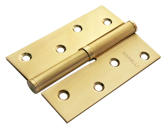 Петля разъемная карточная MSND 100X70X2.5 SG R с подшипником стальная правая, врезная, цвет матовое золото фото купить Ярославль