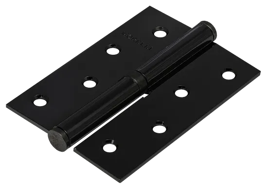 Петля карточная разъемная MSND 100X70X2.5 BL L с подшипником стальная левая, врезная цвет черный фото купить Ярославль