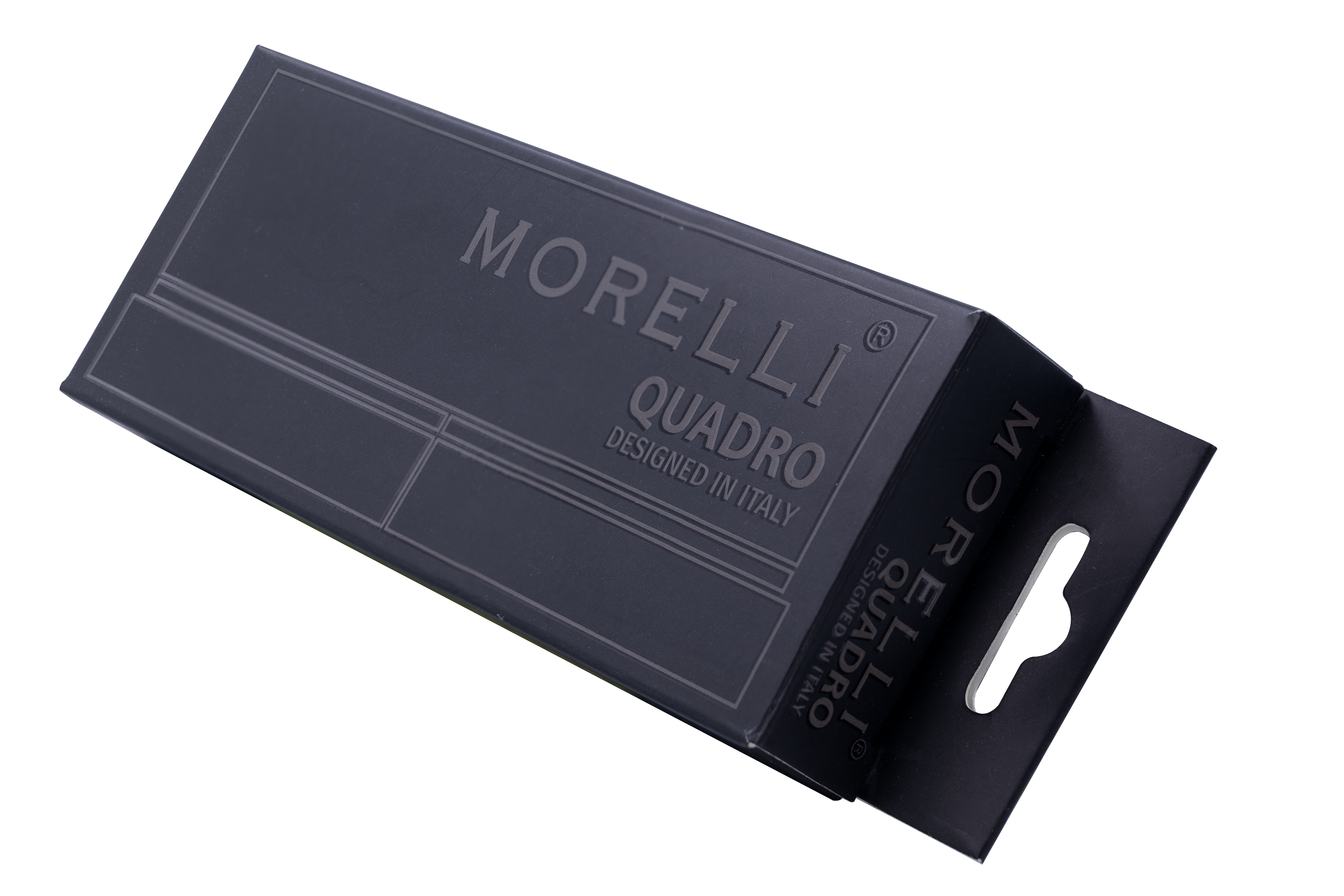 Петля алюминиевая QUADRO-2 BL без врезки на квадратной оси, цвет черный фото morelli Ярославль