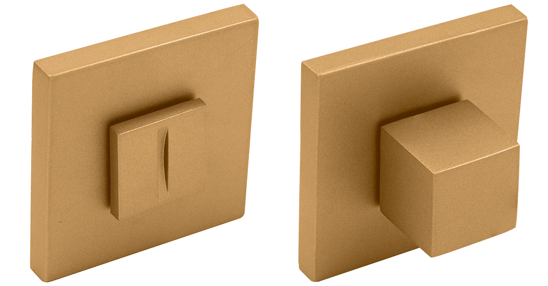 Завертка сантехническая MH-WC-S6 FTG на квадратной розетке 6мм цвет матовое итальянское золото фото купить Ярославль