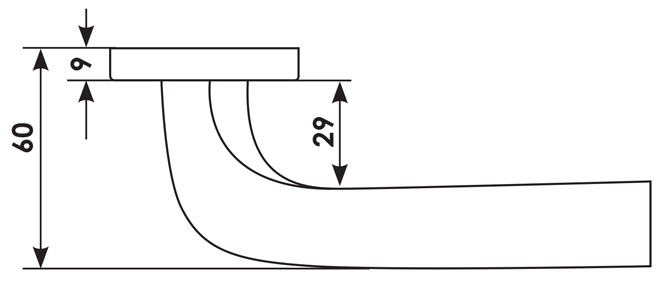 Ручка дверная COMETA R5 NIS раздельная на круглой розетке, цвет - матовый никель, ЦАМ фото фурнитура Ярославль