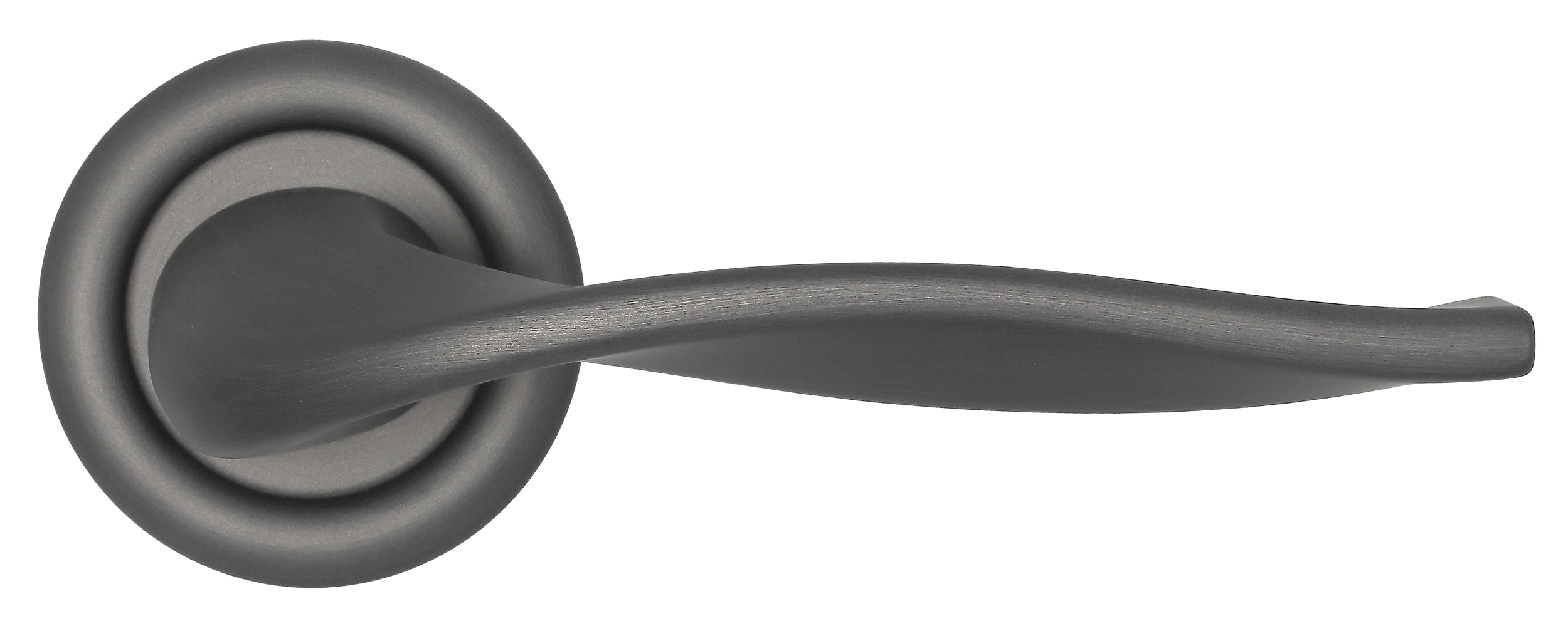 Ручка дверная SKYSCRAPER R7 SST на круглой розетке, цвет Летняя гроза/Summer Storm фото купить в Ярославле