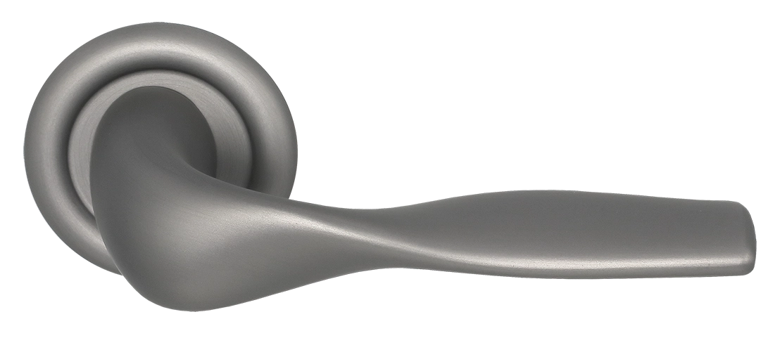 Ручка дверная LVB R7 WF на круглой розетке, цвет Зимняя стужа/Winter Frost фото купить Ярославль