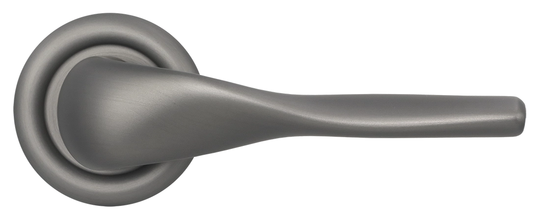 Ручка дверная LVB R7 WF на круглой розетке, цвет Зимняя стужа/Winter Frost фото купить в Ярославле