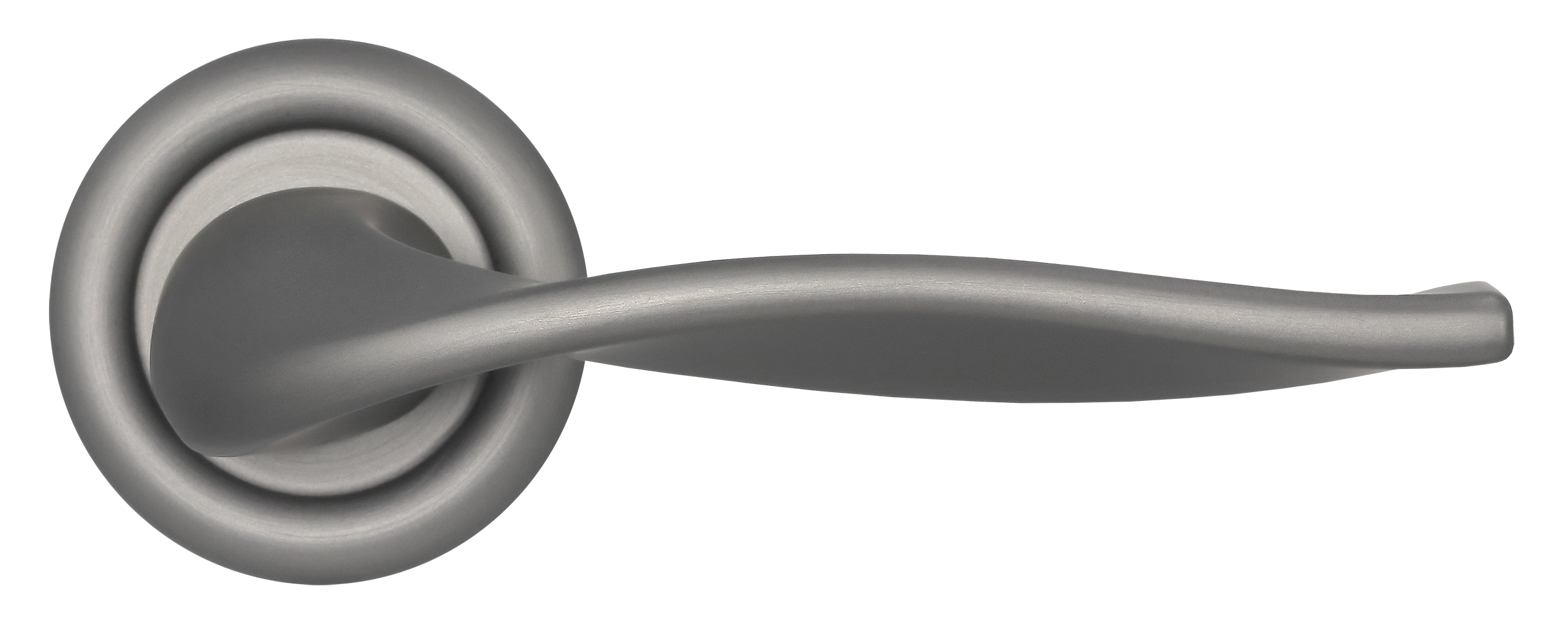 Ручка дверная SKYSCRAPER R7 WF на круглой розетке, цвет Зимняя стужа/Winter Frost фото купить в Ярославле