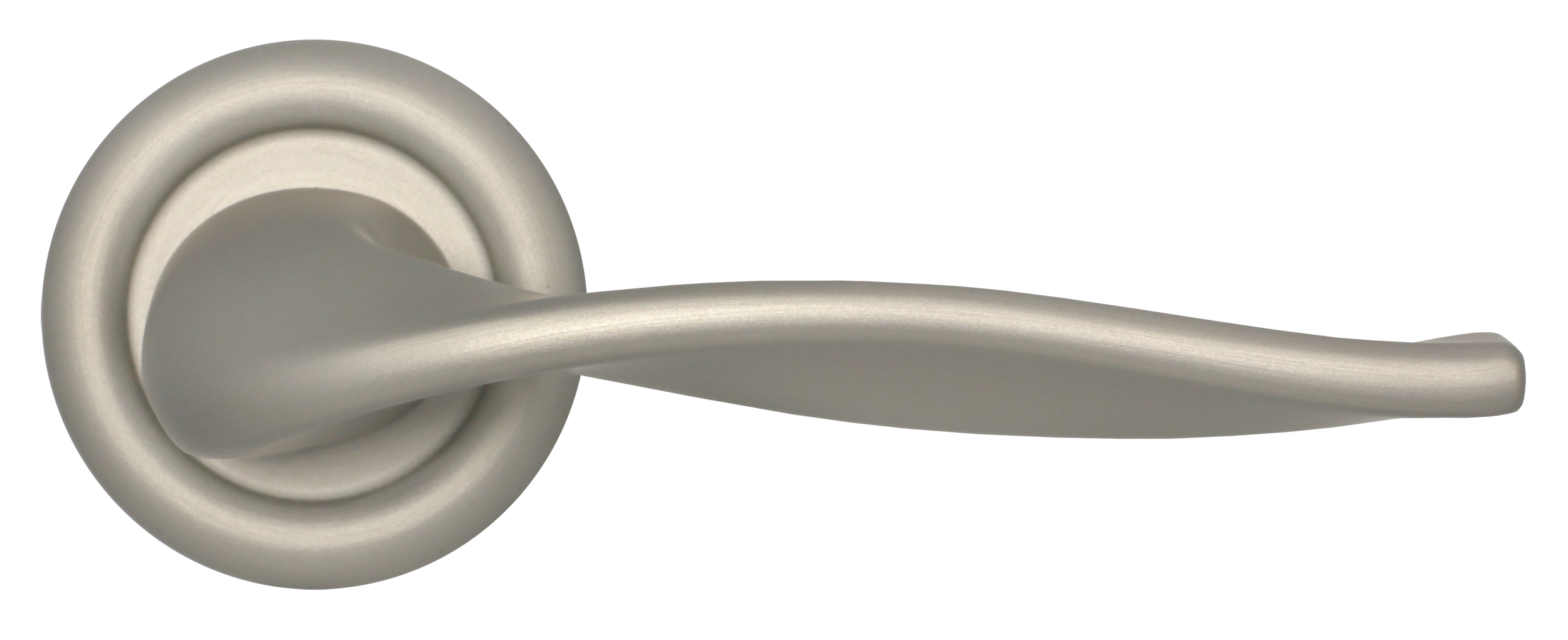 Ручка дверная SKYSCRAPER R7 SMI на круглой розетке, цвет Весенняя дымка/Spring Mist фото купить в Ярославле