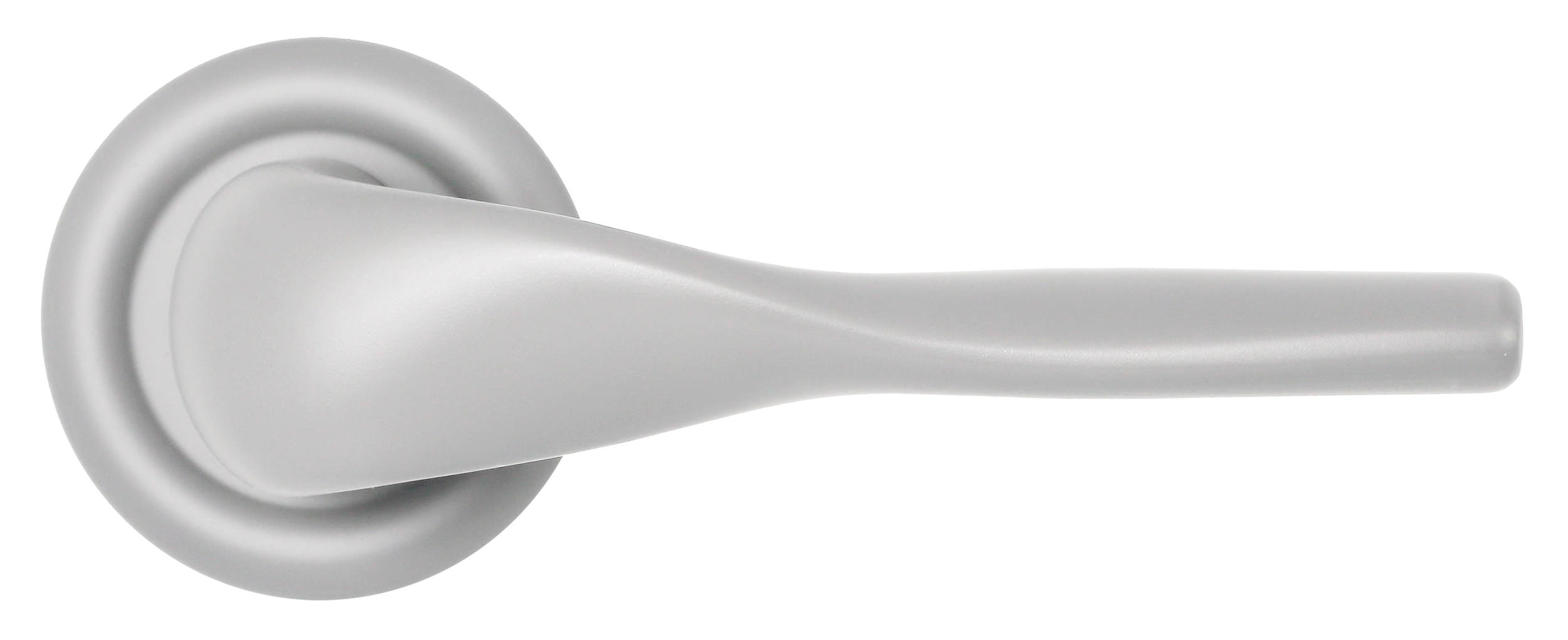 Ручка дверная LVB R7 SSW на круглой розетке, цвет Стокгольмский снегопад/Stockholm Snowfall фото купить в Ярославле