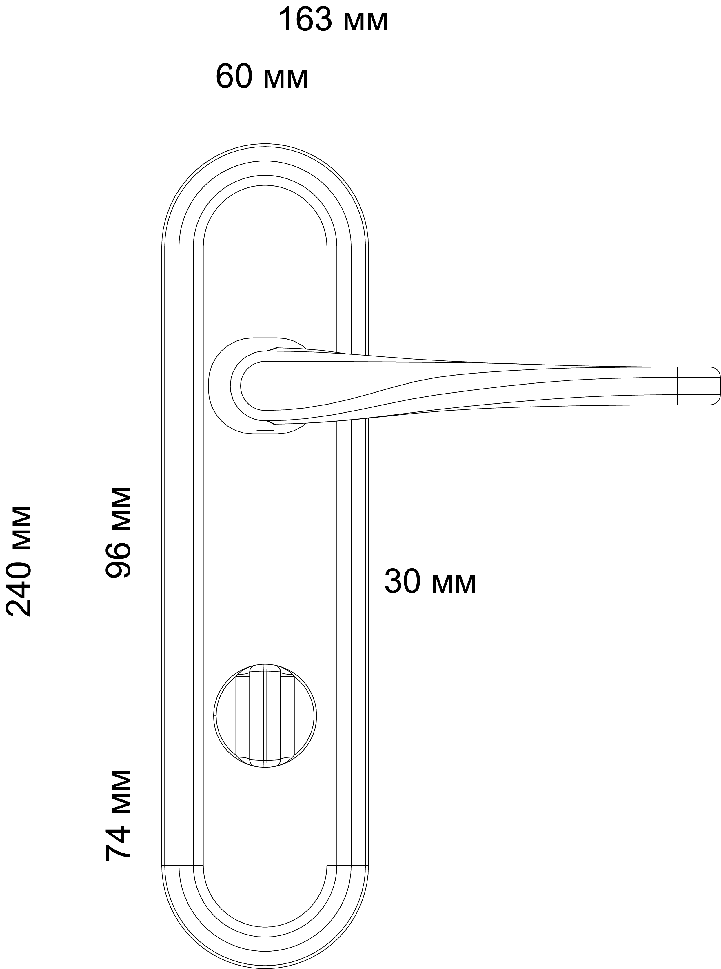 Ручка дверная THE OLYMPICS PLR WF на планке, цвет Зимняя стужа/Winter Frost фото фурнитура Ярославль