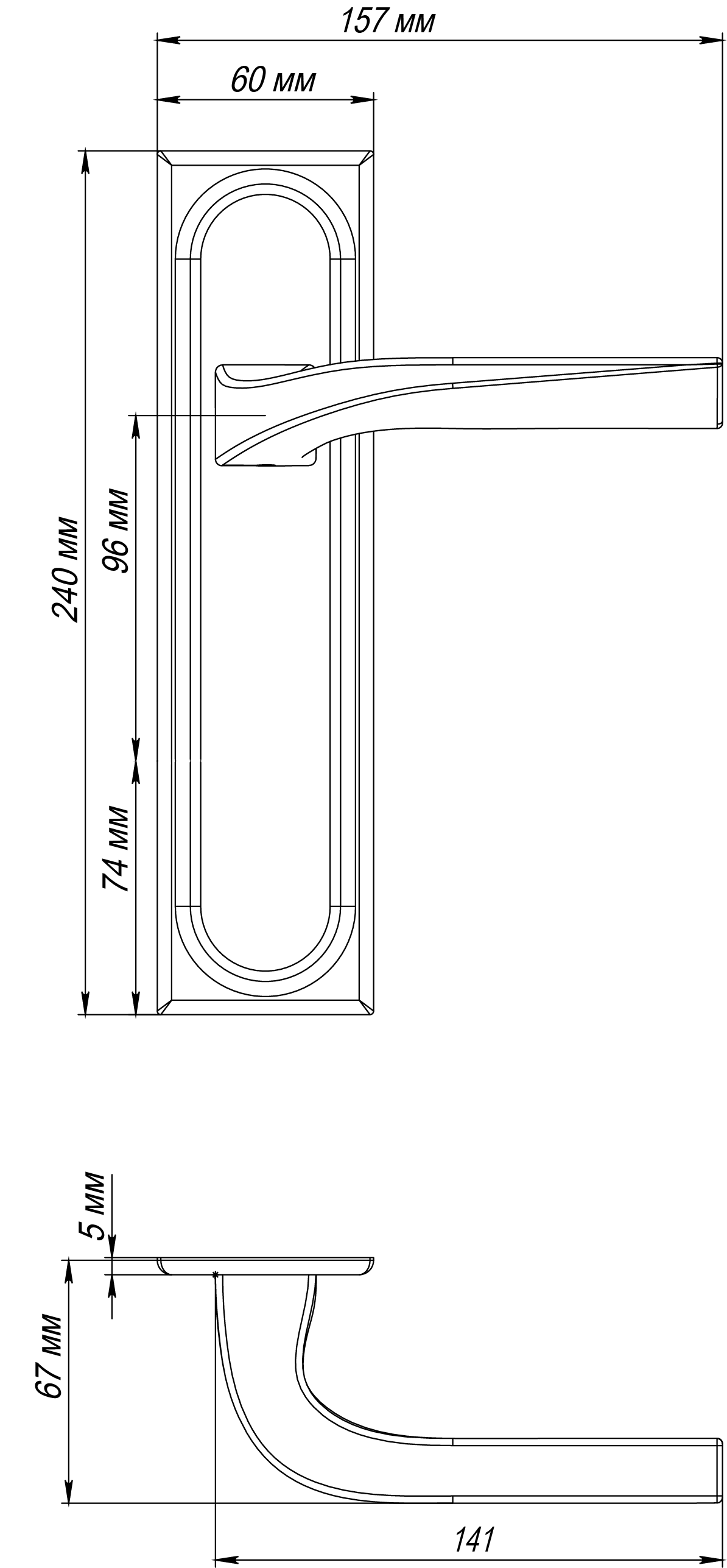 Ручка дверная WD CONCERT HALL PLS WF на планке, цвет Зимняя стужа/Winter Frost фото фурнитура Ярославль