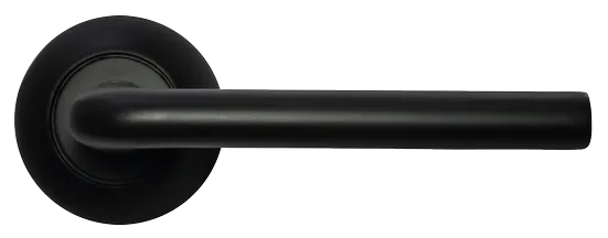 КОЛОННА, ручка дверная MH-03 BL, цвет - черный фото купить в Ярославле