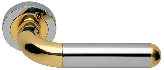GAVANA R2 COT, ручка дверная, цвет - глянцевый хром/золото фото купить Ярославль