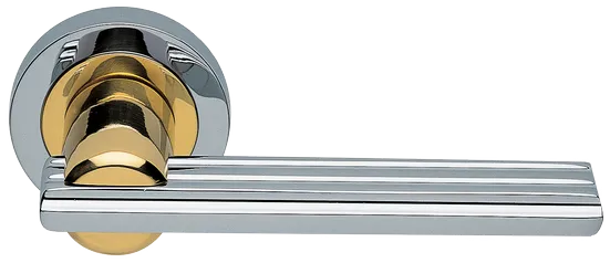 ORCHIDEA R2 COT, ручка дверная, цвет - глянцевый хром/золото фото купить Ярославль