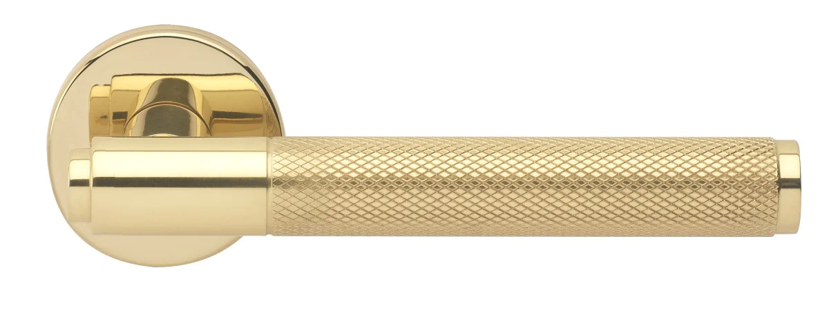 BRIDGE R6 OTL, ручка дверная с усиленной розеткой, цвет -  золото фото купить Ярославль